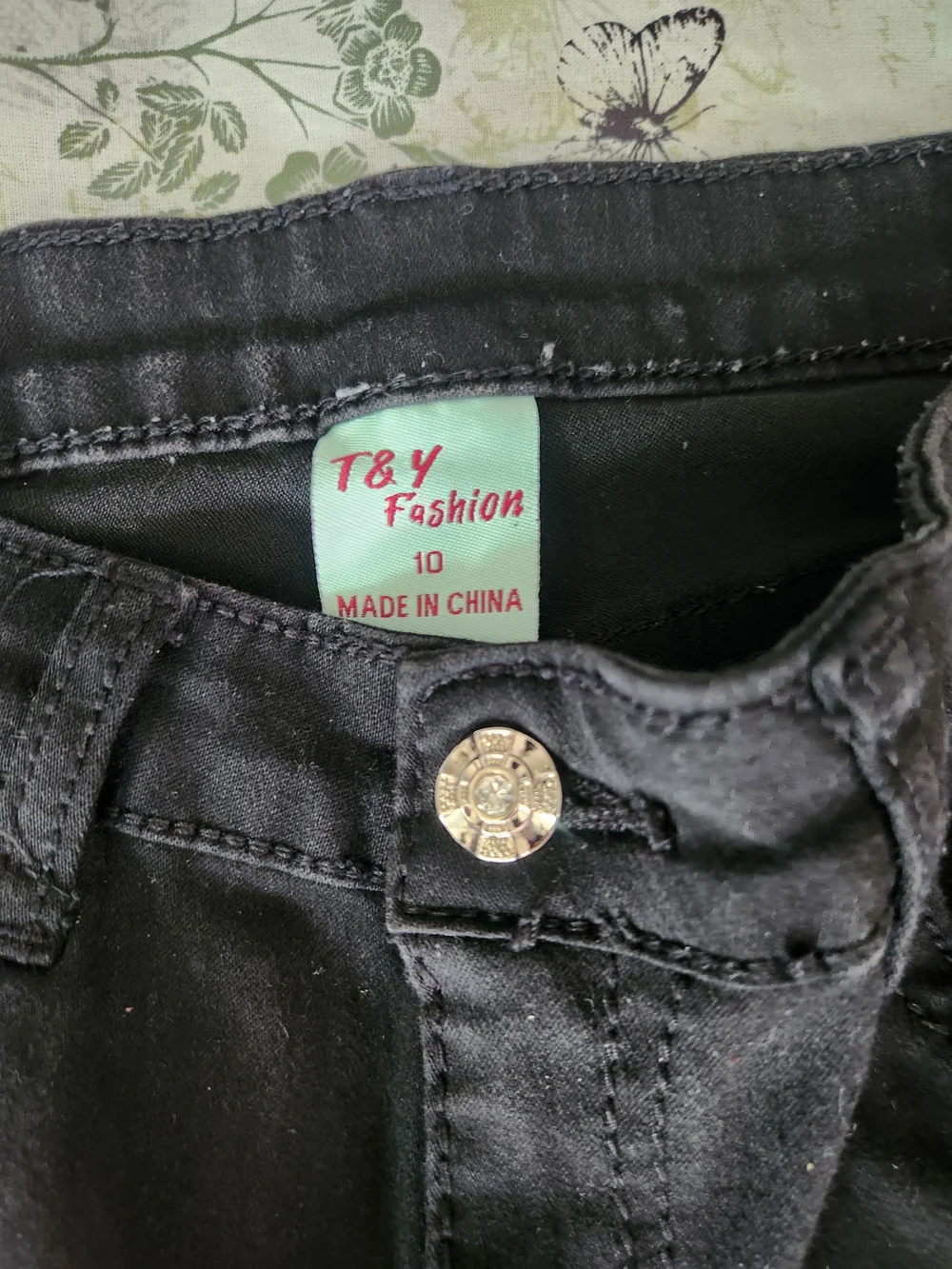 Studded Black Teen Girls Jeans